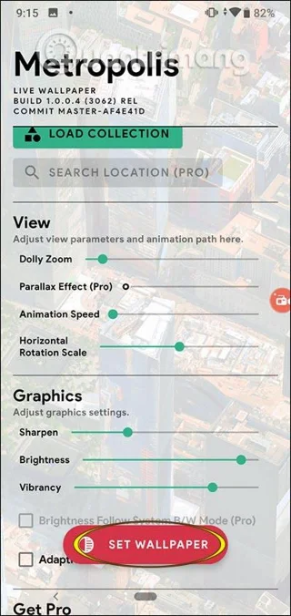 Hur man installerar 3D city wallpaper för Android