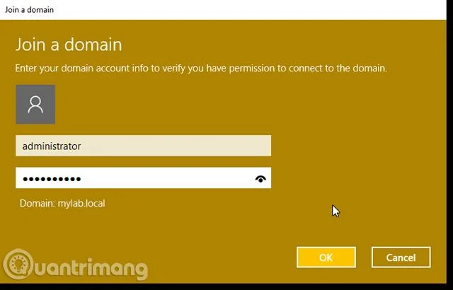 Instruktioner för att gå med i en domän i Windows 10