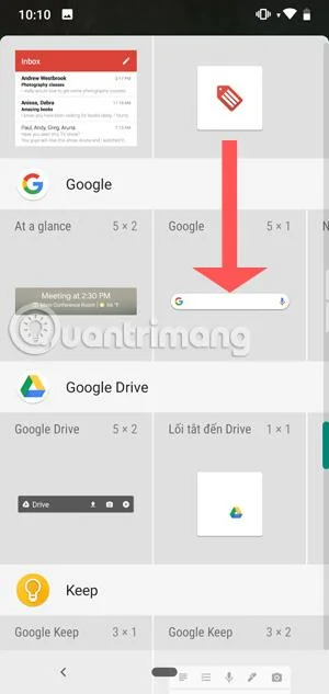 Jak umístit vyhledávací lištu Google na hlavní obrazovku