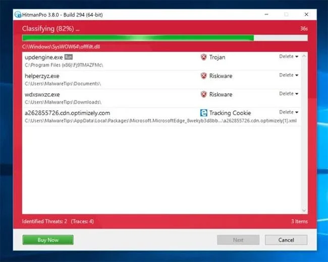 Ta bort skadlig programvara (skadlig programvara) helt på Windows 10-datorer