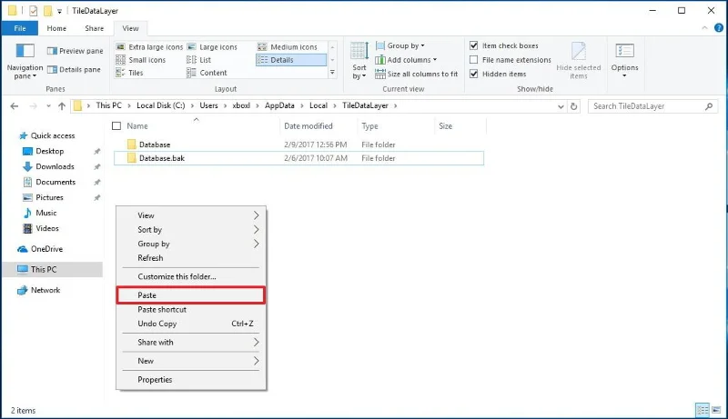 Архивирайте настройките на стартовото меню в Windows 10