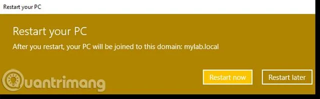 Instruktioner för att gå med i en domän i Windows 10