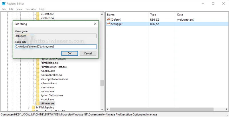 Hur man kör valfri applikation från Ease of Access-knappen på Windows 10-inloggningsskärmen