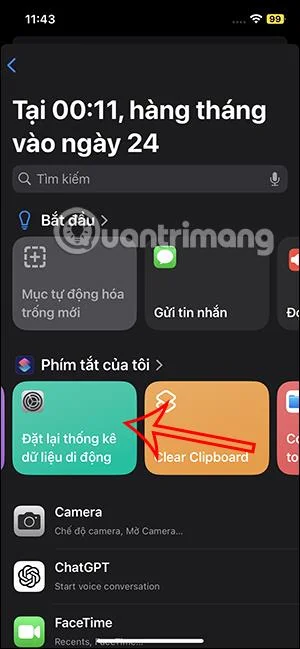 Hur man automatiskt återställer iPhone mobildatastatistik