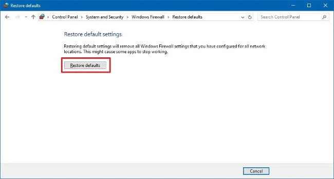 Инструкции за обработка и коригиране на проблеми със защитната стена в Windows 10