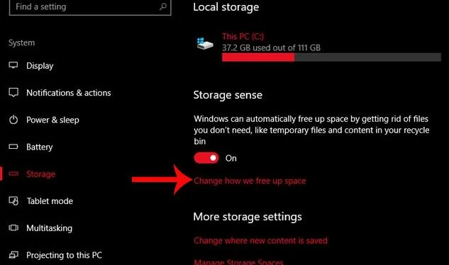 Så här aktiverar du automatisk minnesrelease i Windows 10 Creators Update