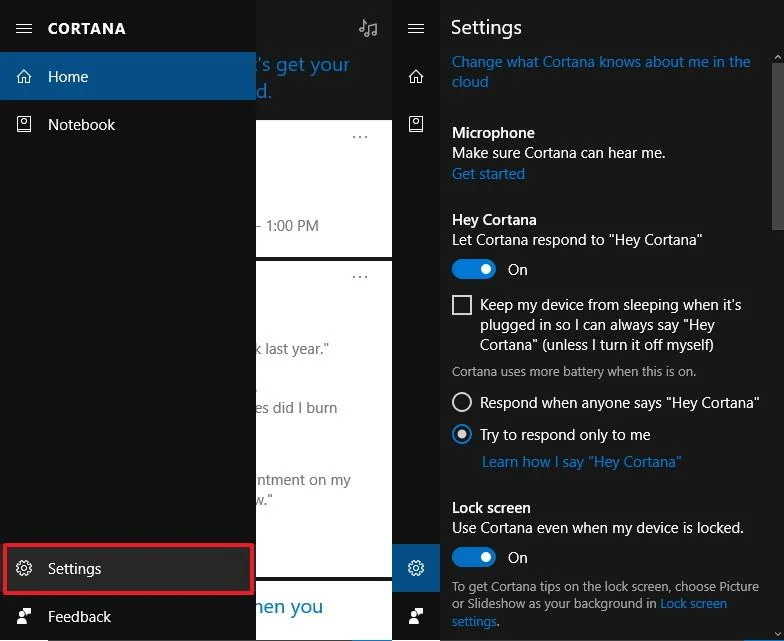 Instruktioner för optimal installation för Cortana på Windows 10 (del 1)