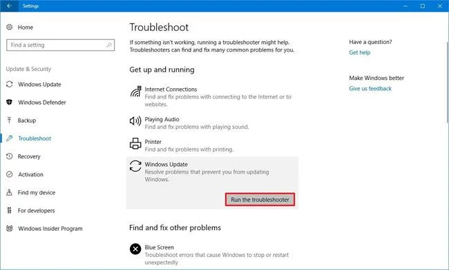 Åtgärda några fel före och efter uppgradering av Windows 10 April 2018 Update