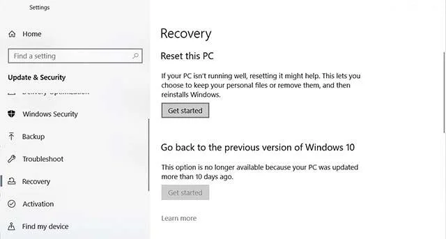 Hur man använder Windows 10 fabriksåterställningsalternativet från molnet Hur man använder Windows 10 fabriksåterställningsalternativet från molnet