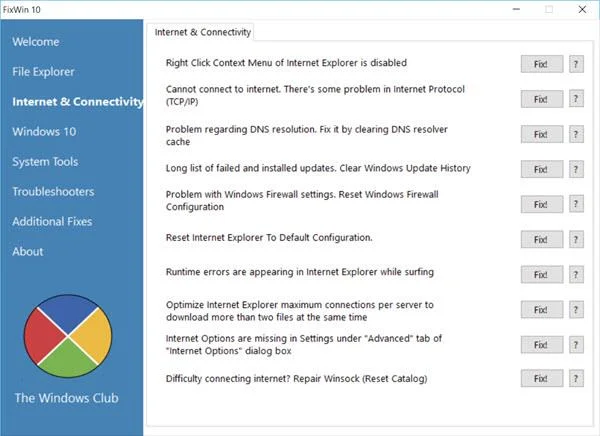 Åtgärda Windows 10-fel med bara ett klick med FixWin