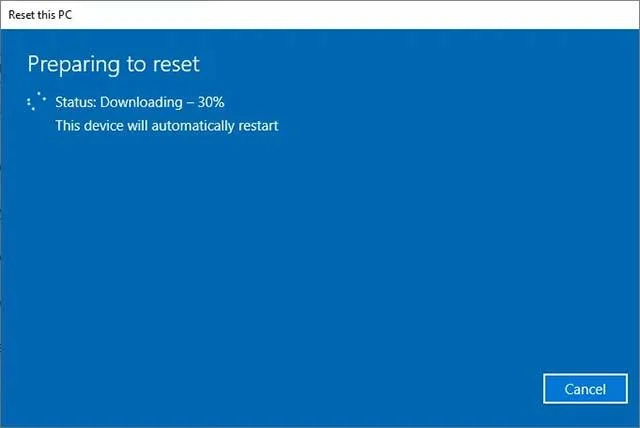 Hur man använder Windows 10 fabriksåterställningsalternativet från molnet Hur man använder Windows 10 fabriksåterställningsalternativet från molnet