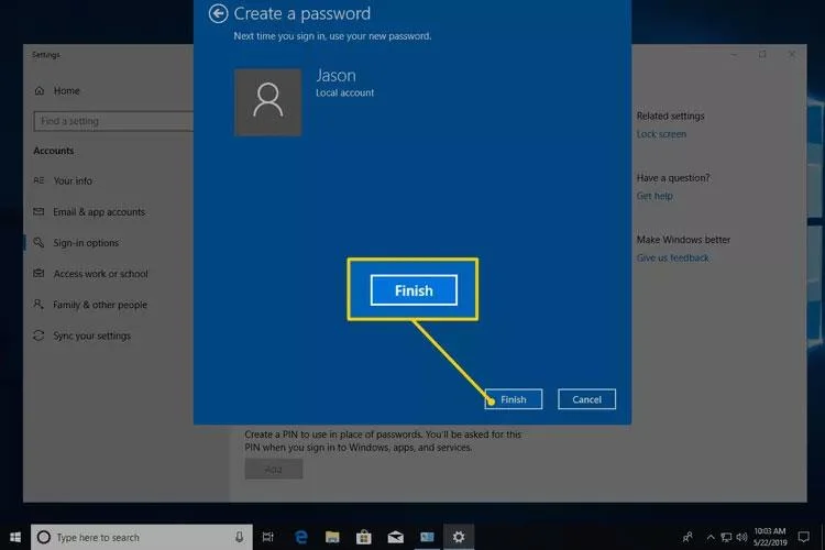 Hur man ställer in ett lösenord för Windows 10-dator, hur man ändrar Windows 10-lösenord