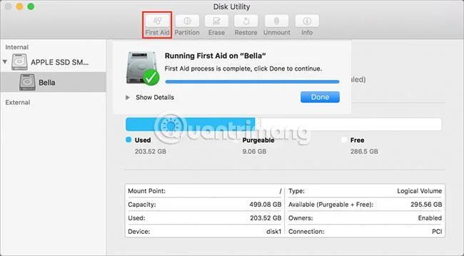 Reparera Mac-hårddiskar med Skivverktygets första hjälpen-funktion