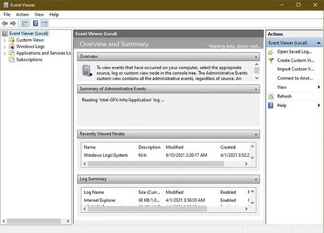 Jak zobrazit historii spouštění a vypínání v systému Windows 10