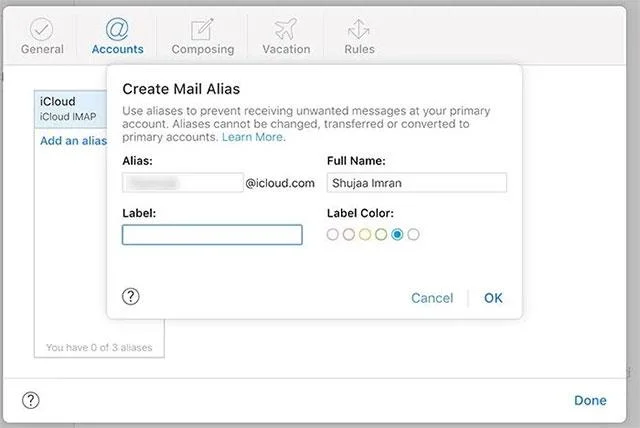 Hur man skapar smeknamn och alias för iCloud-e-post