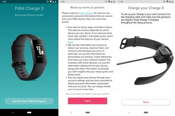 Hur man ställer in Fitbit Charge 3-klocka på Android