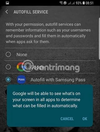 Jak automaticky vyplňovat hesla v systému Android