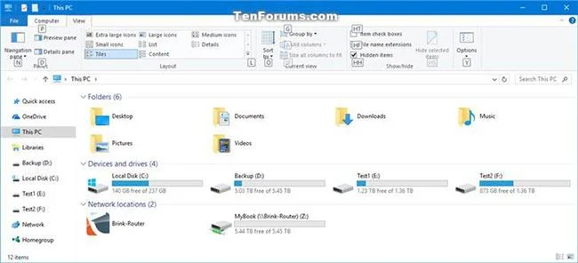 Slik åpner du mappealternativer eller filutforskeralternativer i Windows 10