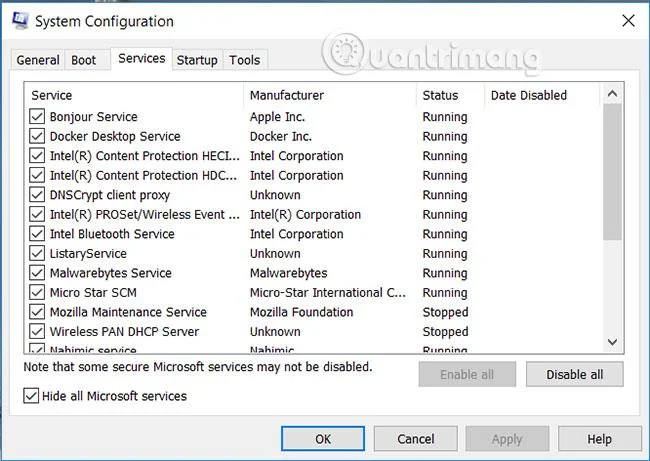 Åtgärda felet att tangentbordet inte fungerar i Windows 10