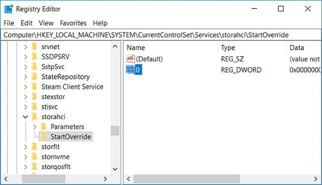 Kaip įjungti AHCI režimą „Windows 10“.