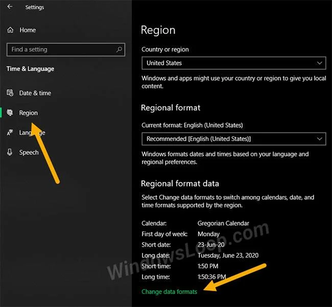 Hur man ändrar den första veckodagen i Windows 10 Kalender Hur man ändrar den första veckodagen i Windows 10 Kalender