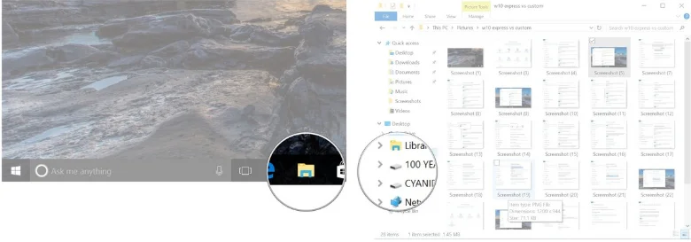 Как да архивирате изображения на компютър с Windows 10?