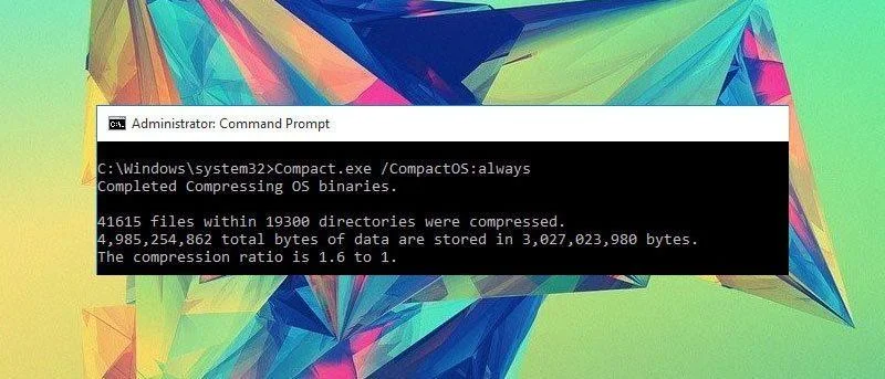 Vad är Compact OS-funktionen på Windows 10?