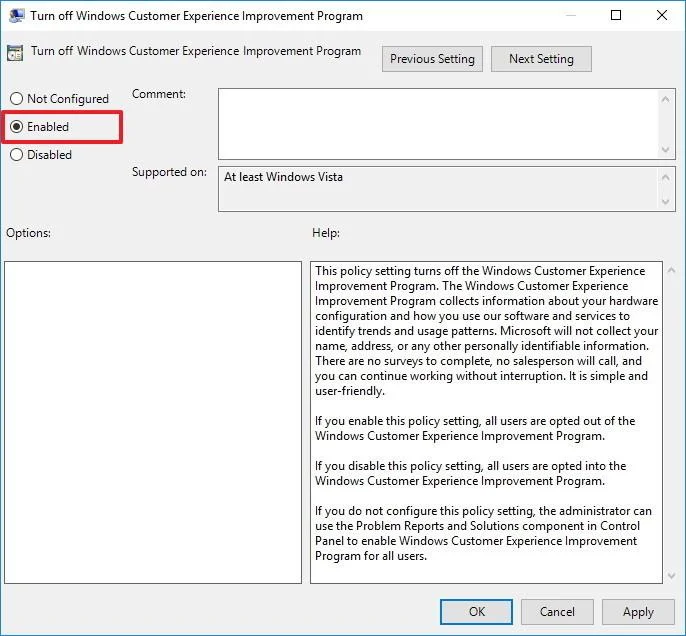 Förhindra Microsoft från att samla in systeminformation på Windows 10