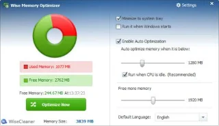 Topp 5 programvara för att optimera RAM, förbättra datorns prestanda