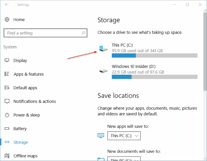 Frigör minnesutrymme efter uppdatering av Windows 10 Anniversary