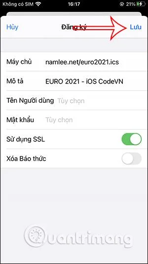 Hur man lägger till matchschema för EURO 2021 på iPhone