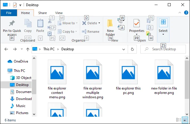 Как да използвате File Explorer без мишка в Windows 10