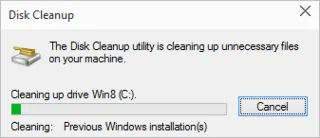 Hur tar man bort mappen Windows.old i Windows 10?