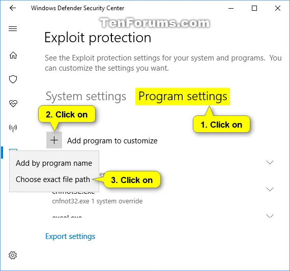 Förbättra Windows 10-säkerheten med exploateringsskydd