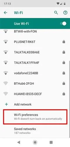 Jak zabránit automatickému zapnutí WiFi v systému Android Jak zabránit automatickému zapnutí WiFi v systému Android