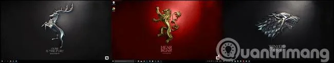 Instruktioner för att installera olika bakgrundsbilder på varje Windows 10-skärm