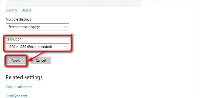Hur man ställer in upplösning för flera skärmar i Windows 10