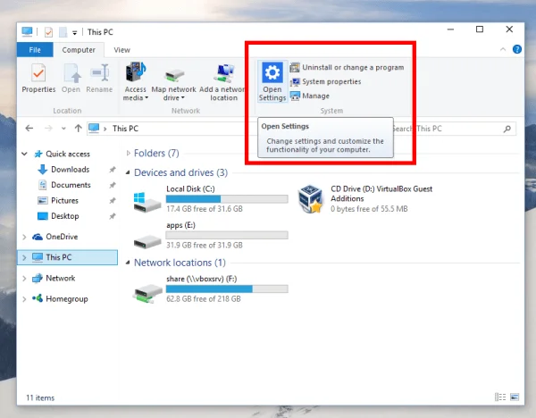 Sammanfattning av 12 sätt att snabbt komma åt programmet Inställningar på Windows 10