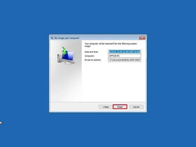 A Windows 10 biztonsági mentése és visszaállítása a rendszerképből