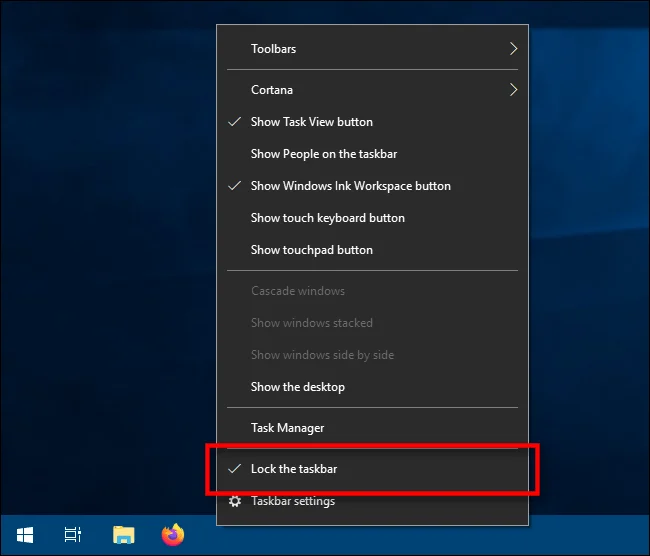 Jak změnit výšku nebo šířku hlavního panelu v systému Windows 10 Jak změnit výšku nebo šířku hlavního panelu v systému Windows 10