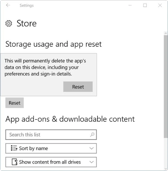 Instruktioner för att återställa Windows Store-applikationen på Windows 10