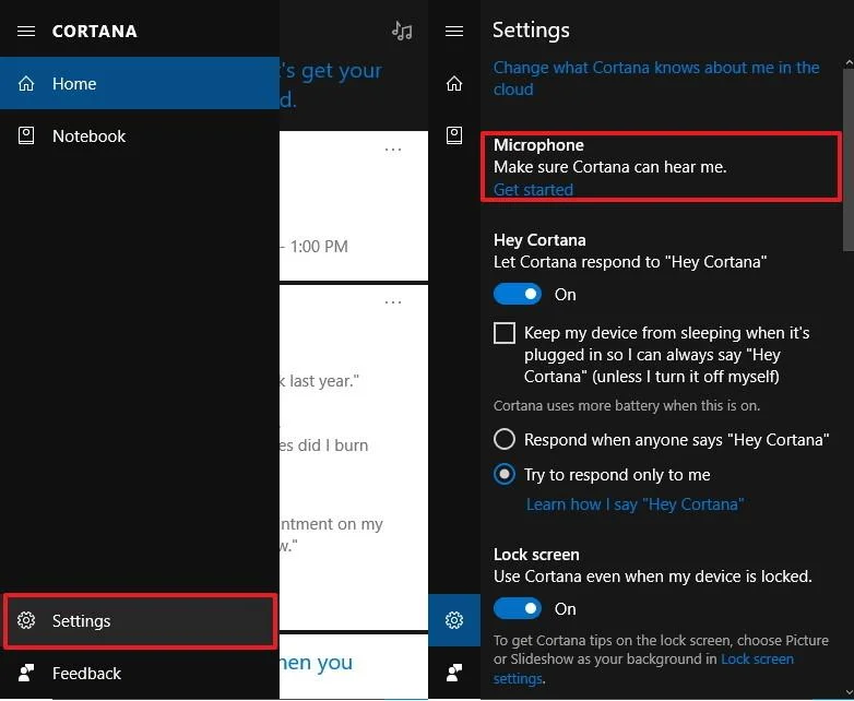 Instruktioner för optimal installation för Cortana på Windows 10 (del 1)