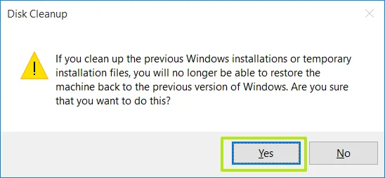Hur tar man bort mappen Windows.old i Windows 10?