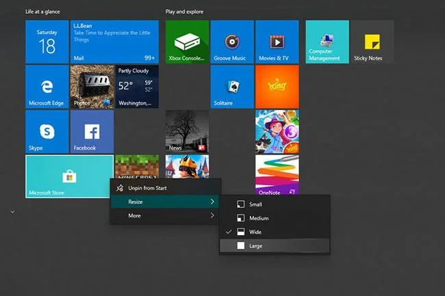 Bra tips som hjälper dig att bemästra Start-menyn i Windows 10