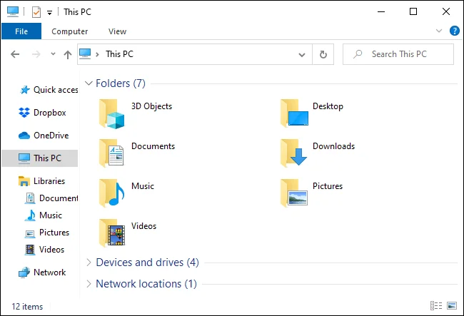 Как да използвате File Explorer без мишка в Windows 10