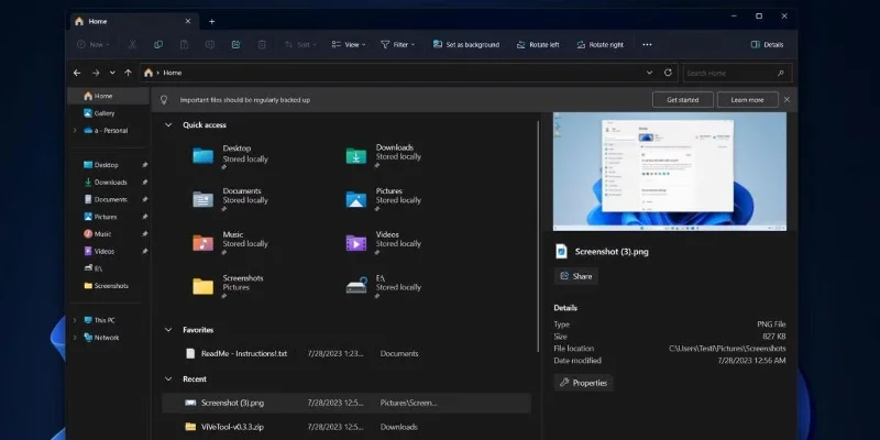 7 забележителни промени във File Explorer Windows 11