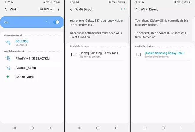 Hur man använder Wi-Fi Direct på Android