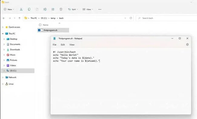 A Bash telepítése és futtatása Windows 11 rendszeren