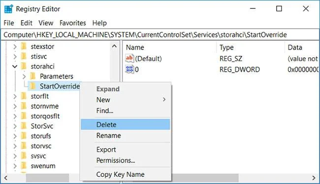 Kaip įjungti AHCI režimą „Windows 10“.