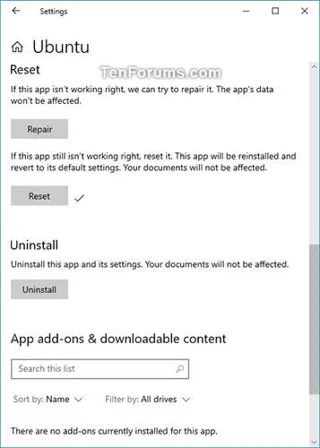 Rekisteröinnin poistaminen ja Windows Subsystem for Linux (WSL) -jakelun palauttaminen Windows 10:ssä Rekisteröinnin poistaminen ja Windows Subsystem for Linux (WSL) -jakelun palauttaminen Windows 10:ssä
